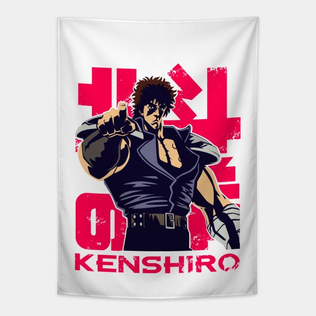 166b Kenshiro Tapestry by Yexart