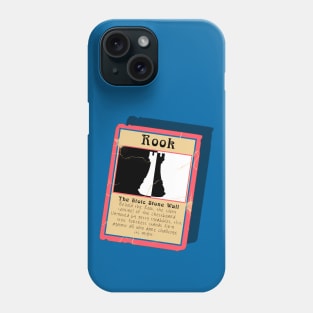 The Stoic Stone Wall Chess Rook Trading Card Phone Case