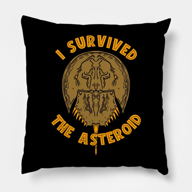 Horseshoe Crab Survivor Pillow by nickbeta