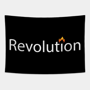 Revolution being revolutionary text design Tapestry