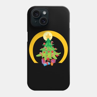 Christmas tree with star topper Phone Case