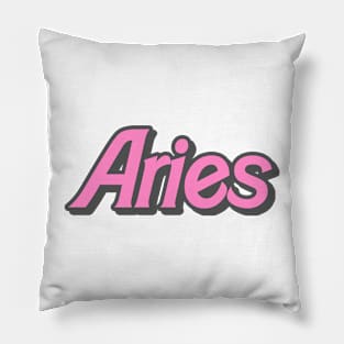 retro barbie aries Pillow