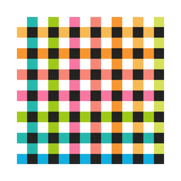 Vibrant Checks / Bold Geometry by matise
