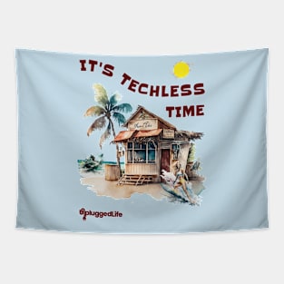 Techless Time Beach TShirt Tapestry
