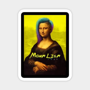 Mona Lisa Cyberpunk Magnet