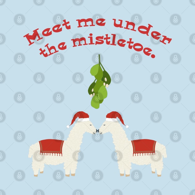 Mistletoe Llamas by candhdesigns