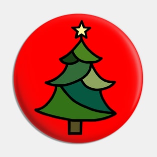 Stained Glass Christmas Tree Pin