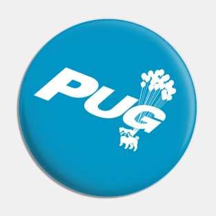 Balloon Pug Cute Pin