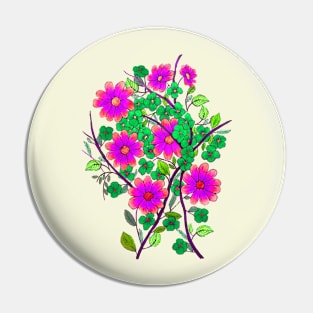 Pink Daisies Pin