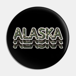 Alaska State Camouflage Pin