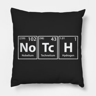 Notch (No-Tc-H) Periodic Elements Spelling Pillow