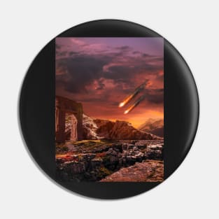 Rocky Asteroid Pin