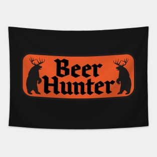 Beer Hunter Orange Tapestry