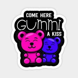 Cute Gummi Bear Kiss Sweets Gift Idea Magnet