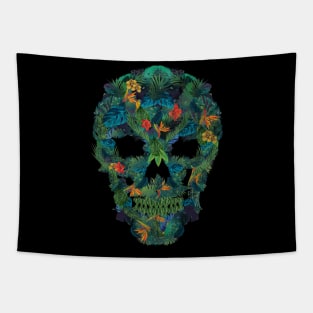 skull floral Tapestry