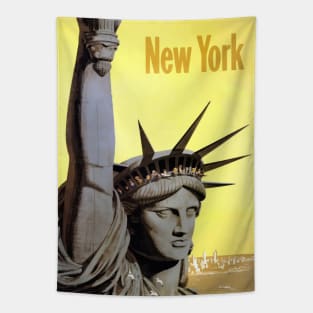 New York Travel Poster Tapestry