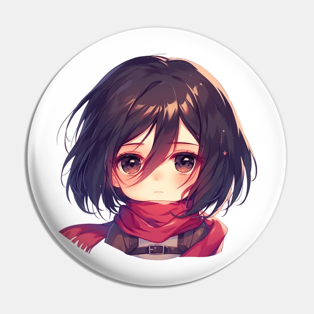 mikasa Pin by StevenBag