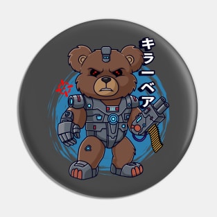 cyber teddy bear Pin