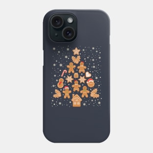 Gingerbread Christmas tree baking Phone Case