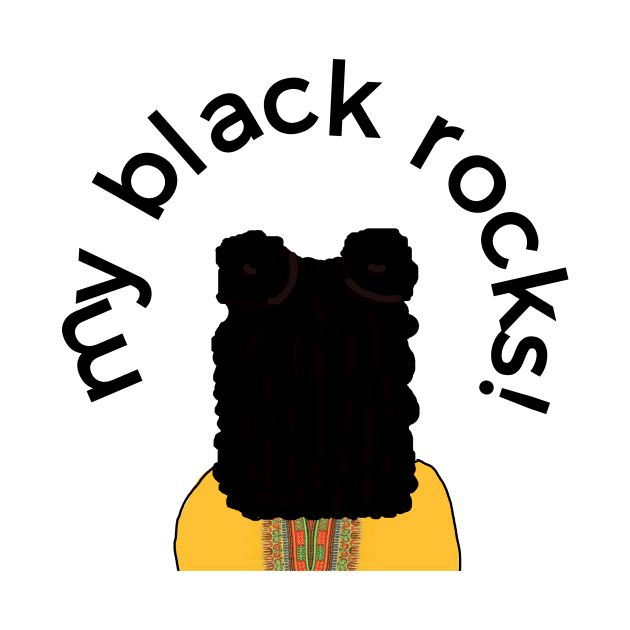 My Black Rocks! Space buns by michMakes