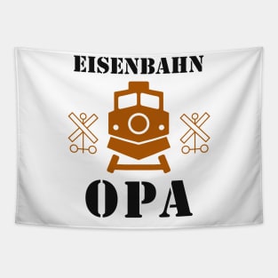 Eisenbahn Opa Rentner Hobby Modelleisenbahn Tapestry