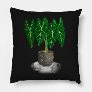 Alocasia Frydek Rare Plant Pillow