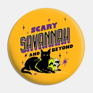 Scary Savannah Black Cat! Pin