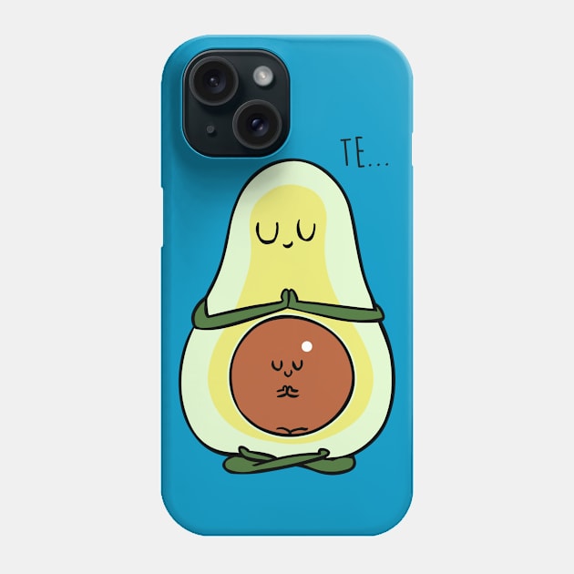 Namaste Avocado Phone Case by huebucket