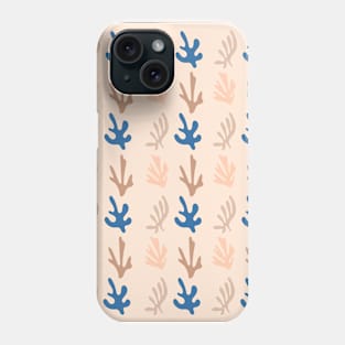 Coral Leaves Cutouts Seamless Pattern Phone Case