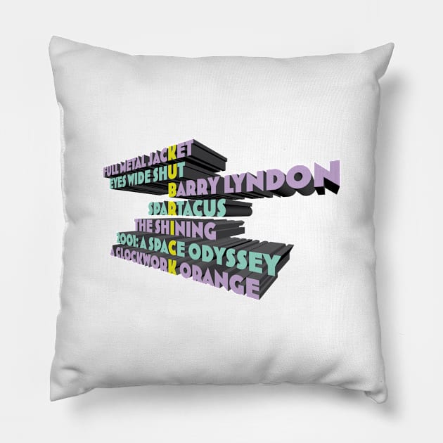 Filmmaking Legend - Kubrick Pillow by CuriousCurios