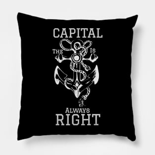 "Seafarer's Rule: The Captain's Word Prevails!" Pillow