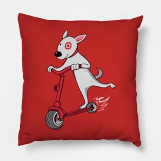 Funny Bullseye Dog Team Member Pillow