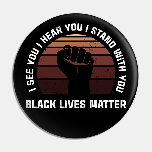 BLM Black Lives Mater Pin by Polahcrea