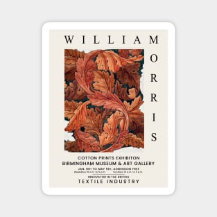 William Morris Exhibition Design, William Morris Acanthus Floral Pattern 1879-1881 Magnet