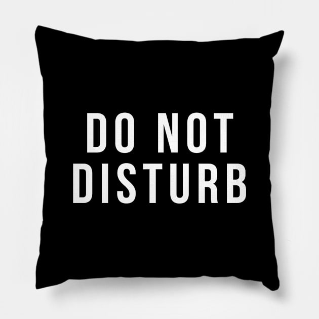 Do not disturb Pillow by Monosshop