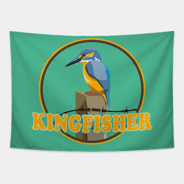 Kingfisher Tapestry by mailboxdisco