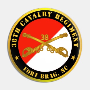 38th Cavalry Regiment - Fort Bragg, NC w Cav Branch X 300 Pin