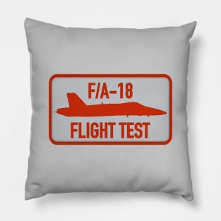 F/A-18 Hornet Flight Test Patch Pillow