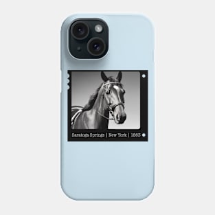 Saratoga Springs New York Horses Phone Case