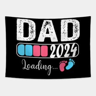 Dad 2024 Loading a Girl or a Boy Baby Pregnancy Announcement Tapestry