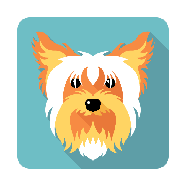 dog Yorkshire terrier icon by kavalenkava