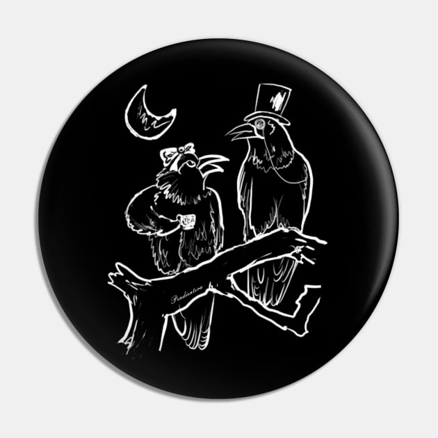 Ravens drinking tea Pin by Pendientera