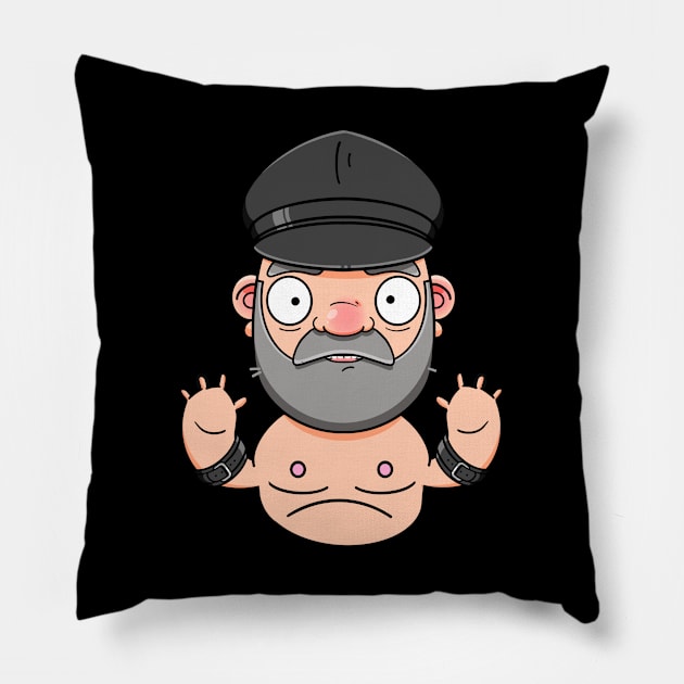 Hot Leather Daddy Pillow by LoveBurty