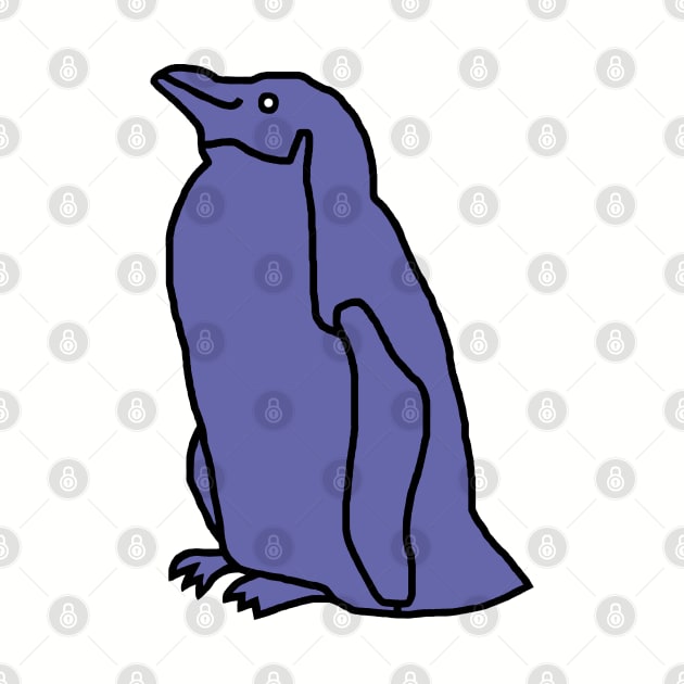 Very Peri Periwinkle Blue Penguin Color of the Year 2022 by ellenhenryart