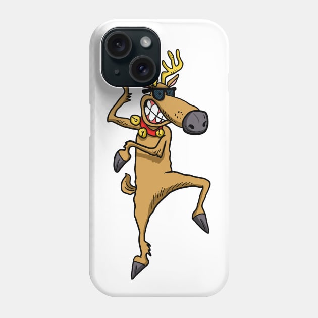 Dancing Reindeer Phone Case by tabslabred