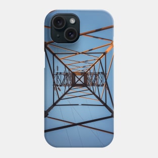 underneath electric pole Phone Case