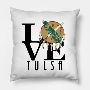 LOVE Tulsa Oklahoma Pillow