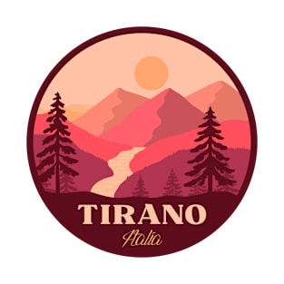 Tirano Italia minimalist landscape badge T-Shirt