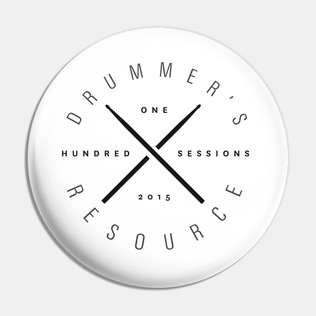 DR 100th Session Tee Pin by DrummersResource