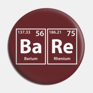 Bare (Ba-Re) Periodic Elements Spelling Pin